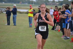 Jessica Cranmer competes in the District 5A meet cross country meet on October 26th. 