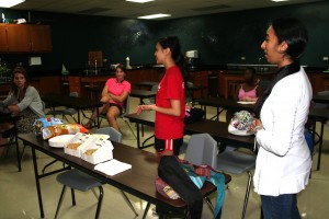 The Earth and Space Science club meets for a documentary watching day in Ms. Binder's room. 