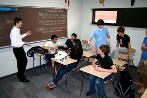 Members of the politics club coming together for their first meeting. Photo by Katie Quill