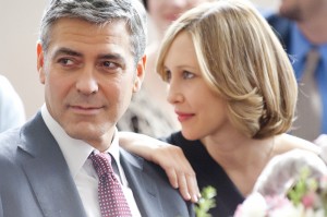 NXT-FLICKIT MCT Company downsizer and frequent flyer Ryan Bingham (George Clooney, left) finally meets a woman with a similar case of corporate wanderlust, Alex (Vera Farmiga, right), in the dramatic comedy "Up in the Air," a Paramount Pictures release. (Dale Robinette/Paramount Pictures/MCT)