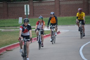 Martin Garza, in orange and black, participated in the Ride of Silence two months after an accident that left him with minor injuries.