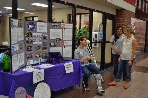 The Be Project counselors encourage students to sign for interviews to join their organization during all lunches. Photo by Sandy Iyer 