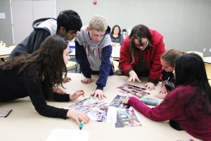 On Jan. 30, Coppell teens took a look at possible redesign options for the William T. Cozby Public Library at the teen focus group as well as voicing what else they would like to see change. Photo by Nicole Messer. 