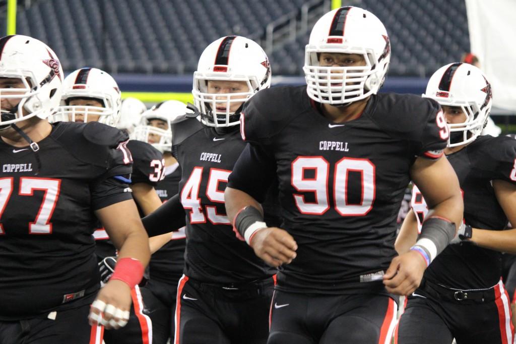 Coppell High School senior defensive end Solomon Thomas signed a letter of intent on Wednesday with Stanford University. Thomas selected Stanford over Arkansas and UCLA. Photo by Regan Sullivan.