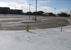On Monday, Coppell ISD closed due to inclement weather. Staff writer Stephanie Gross warns Coppell drivers to be cautious on ice roadways. Photo by Kara Hallam