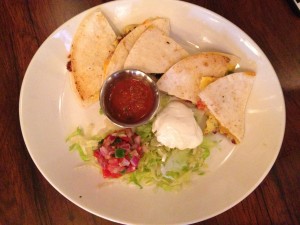 The breakfast quesadilla at Black Walnut Café. Photo by Nicole Messer. 