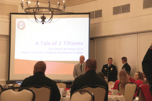 A Tale of Two T(h)oms tells the eye opening account of Dr. Thom Chesney’s encounter with drugs and the destruction of a life. Photo by Christianna Haas. 