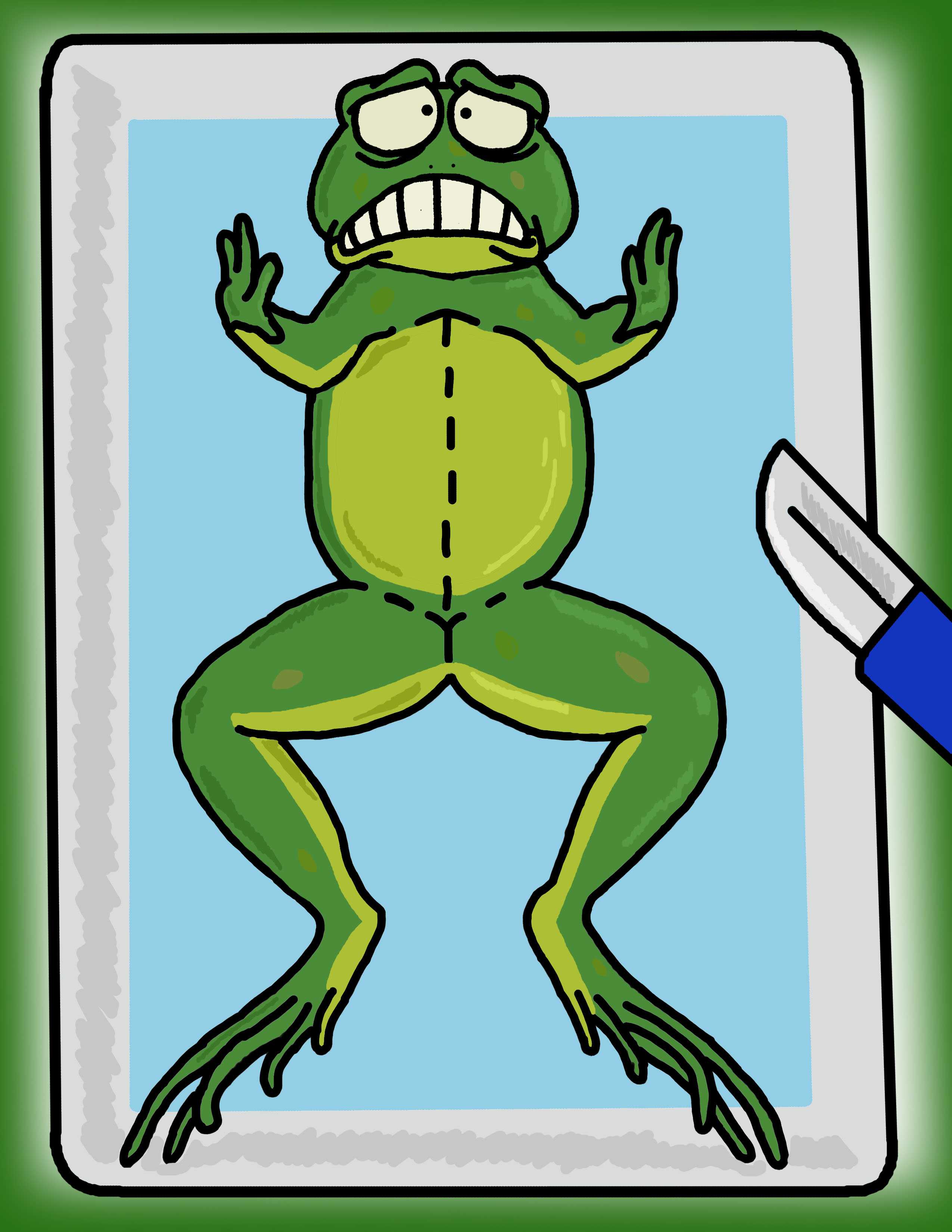 Animals that are provided for dissection are often used as a basis for a joke or inappropriate picture in science classes. Graphic by Josh Martin.