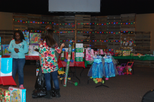 Parents were able to shop in large rooms at the VRBC Christmas Store and select different toys and gifts to take home for their children on Christmas. Photo by Summer Crawford. 