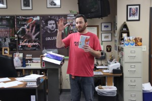 Creative writing teacher Matt Bowden teaches his fifth period class. All of Bowden's creative writing students are required to submit a work to the CLAM (Coppell Literary Arts Magazine) as part of their curriculum. The CLAM is currently taking submissions for the 2015 year.