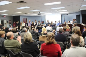 Coppell Independent School District held their board of trustees meeting Thursday night. A group of select Coppell high school band students are recognized for being top and outstanding soloist. Photo by Chelsea banks
