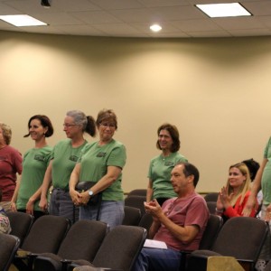  Coppell Farmer's Market members stand after recieving recognition at Tuesday night's CIty Council meeting. The leader of the Farmer's Market gave her annual report. at Tuesday night's meeting. Photo by Kelly Monaghan.