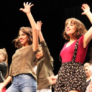 Coppell High School Respira Choir performs “Style” by Taylor Swift in the Coppell High School auditorium on Thursday. People all across Coppell gathered to watch the Respira Choir’s first show of the year and enjoy desserts during intermission. Photo by Amanda Hair. 