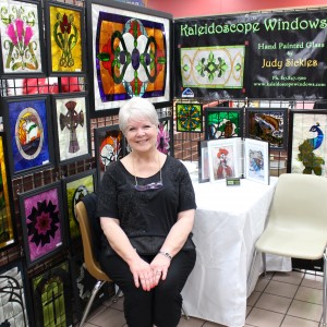 Judy Sickles of Kaleidoscope Windows sells her handpainted stained glass art the 20th annual Holiday House on Nov. 15. CHS Project Graduation holds the event every year to fundraise money for the graduating seniors. Photo by Kelly Monaghan.