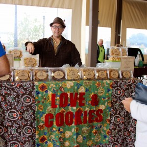 Resident of East Texas Paul Wackym markets his homemade cookies at the Coppell Wellness Day at the Coppell Farmers Market on Nov. 7. Wackym bakes his treats from original artisanal recipes using fresh and natural ingredients. Photo by Jennifer Su.