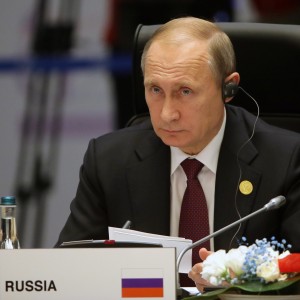 Russian President Vladimir Putin looks on during the G20 Leaders' Summit at the Regnum Carya Hotel Convention Centre in Antalya, Turkey, on Sunday, Nov. 15, 2015. (Mikhail Metzel/TASS/Abaca Press/TNS)